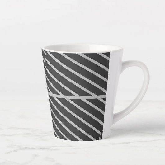 Simple and elegant graphic coffee mug カフェラテマグ (右)