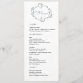 Simple and Elegant Minimalist Wedding Dinner Menu プログラム (正面)