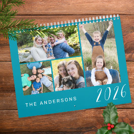 Simple and Minimalist Family Photos 2026 カレンダー