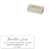 Simple and Smart Return Address Stamp ラバースタンプ (押印)