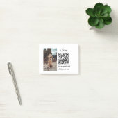 Simple animal name details QR code add text photo ポストイット (オフィス)