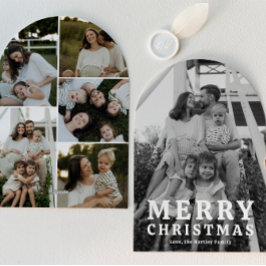 Simple Arch Photo Christmas Cards シーズンカード