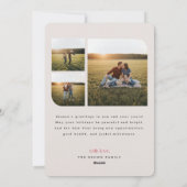 Simple Arch Photo Family Name Christmas Wishes シーズンカード (裏面)