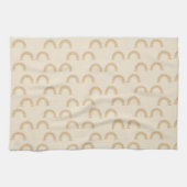 Simple arches on a pale yellow background キッチンタオル (横)