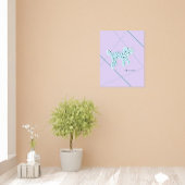 Simple art of poodle‘s silhouette フォトプリント