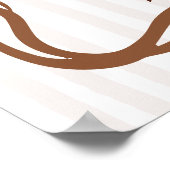 Simple Baby Is Brewing Doodle Coffee Baby Shower ポスター (角)