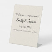 Simple Baby Shower Sign That Guests Loved 台座サイン (正面)