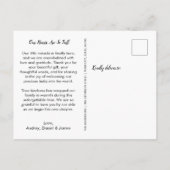 Simple baby shower thank you cards ポストカード (裏面)