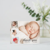 Simple baby shower thank you cards ポストカード (スタンド正面)