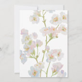 Simple Babys Breath Wedding Invitation 招待状 (裏面)