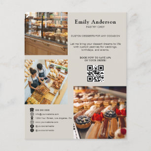 Simple Bakery Flyer あなたの日を明るくしました チラシ