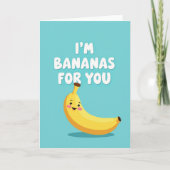 Simple Bananas For You Card カード (正面)