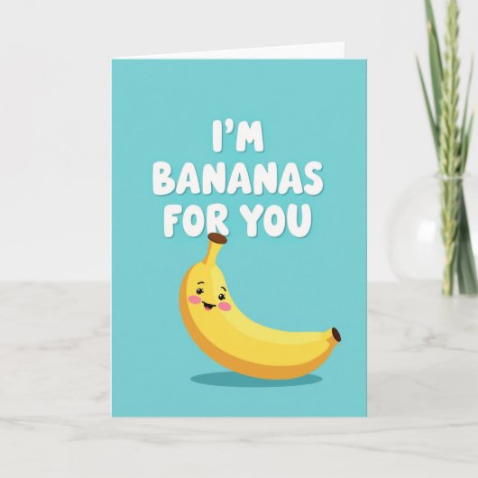Simple Bananas For You Card カード (正面)