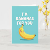 Simple Bananas For You Card カード (黄色い花)