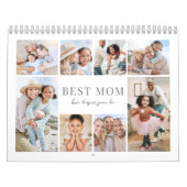 Simple Best Mom Photo Collage カレンダー (カバー)