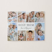 Simple Best Mom Photo Collage ジグソーパズル (横)