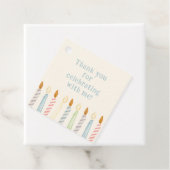 Simple Birthday Candles Classic Party フェイバータグ (インサイチュ)