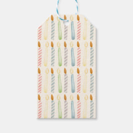 Simple Birthday Candles Party ギフトタグ