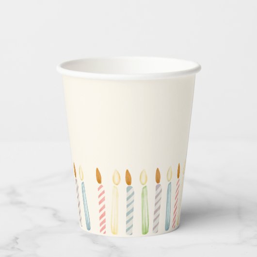 Simple Birthday Candles Party 紙コップ (裏面)