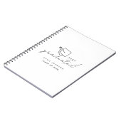 Simple Black and White Graduation ノートブック (左側)