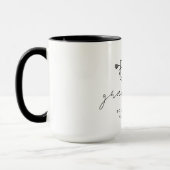 Simple Black and White Graduation Mug Gift マグカップ (左)