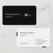 Simple Black and White Luxury Realtor  名刺 (正面/裏面)