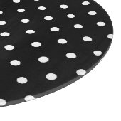 Simple black and white polka dots カッティングボード (角)