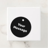 Simple Black and White Your Message Text Template フェイバータグ (インサイチュ)