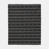 Simple Black Background With Grey Stripes And Tiny フリースブランケット (正面)