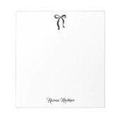 Simple Black Bow Script Custom Name Script ノートパッド (正面)