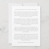 Simple Black Dog Rainbow Bridge Pet Sympathy Card 招待状 (裏面)