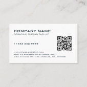 Simple Black Metallic Look  名刺 (裏面)