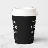 Simple Black Minimal Business Logo Custom 紙コップ (右)
