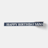 Simple Black & White Birthday Wish サテンリボン (正面)