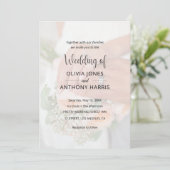 Simple Black & White Overlay Photo Wedding 招待状 (スタンド正面)