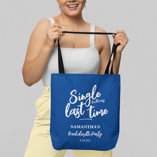 Simple Blue Bridal Shower Tote Bag トートバッグ