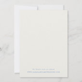 Simple Blue & Cream Wedding Website 招待状 (裏面)