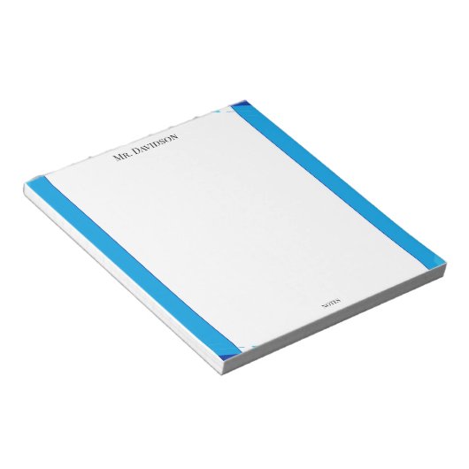 Simple Blue Frame Notepad ノートパッド (アングル)