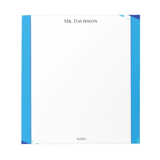 Simple Blue Frame Notepad ノートパッド (正面)