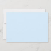 Simple Blue Orange Script Personalized Stationery ノートカード (裏面)