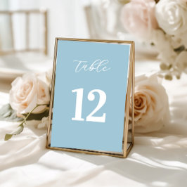 Simple Blue Table Numbers Sign テーブルナンバー