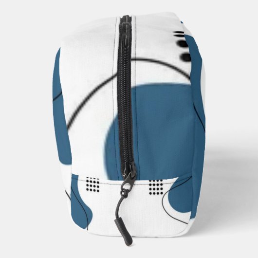 Simple blue white Abstract minimal art Monogram  ドップキット (右)