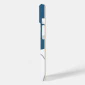 Simple blue white Abstract minimal art Monogram Case-Mate iPhoneケース (裏面 / 左)