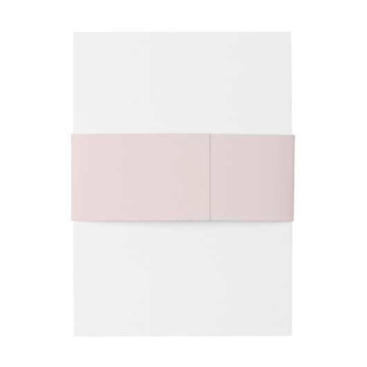 Simple Blush Pink Personalized Wedding 招待状ベリーバンド (裏面例)
