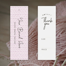 Simple Blush Pink Yarn Knitting Price Tag Mini