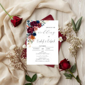 Simple Boho Elegant Wedding Invitation 招待状