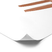 Simple Boho New Chapter Book Baby Shower Welcome ポスター (角)