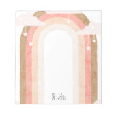Simple Boho Teacher Notepad ノートパッド (正面)