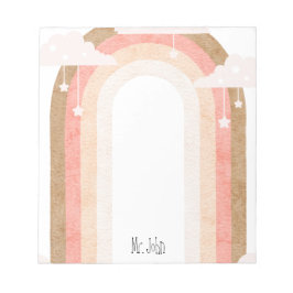 Simple Boho Teacher Notepad ノートパッド