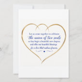 Simple Boho Wedding Invitation Card カード (裏面)